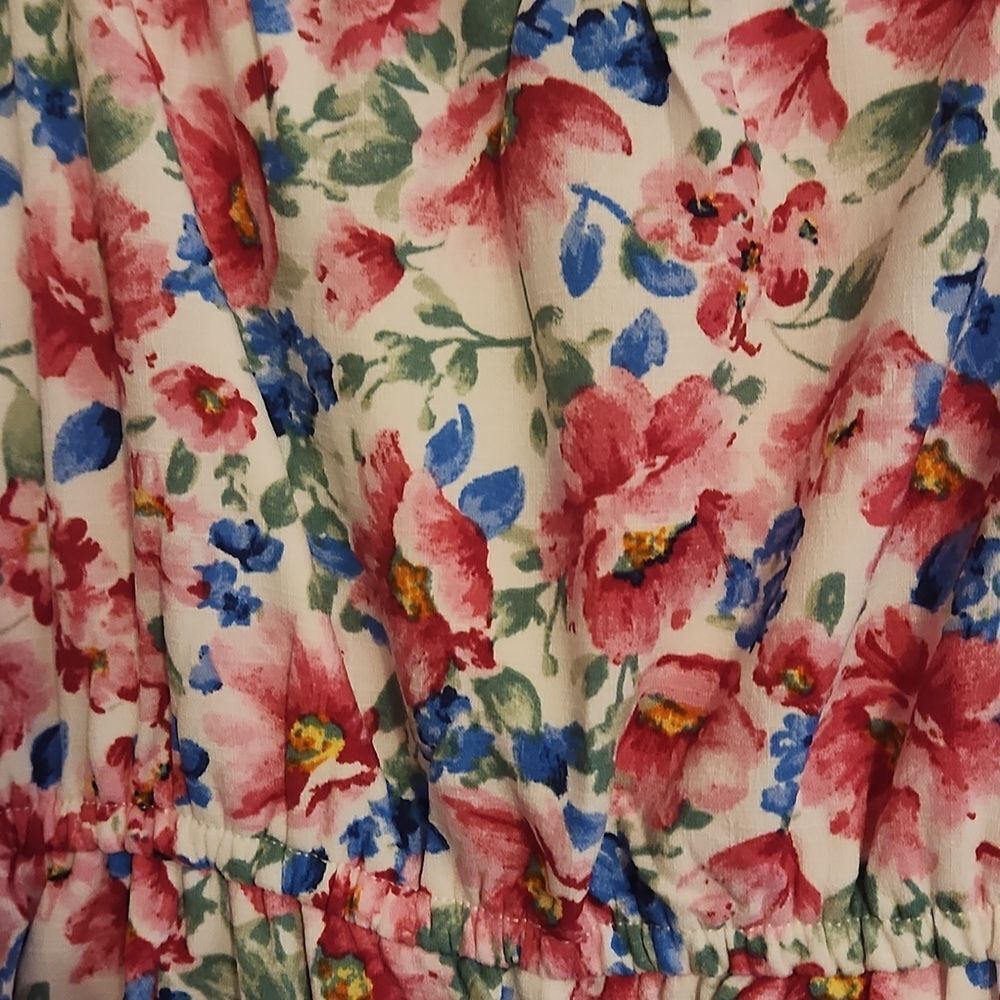 Flowered lined Dress XL - Picture 5 of 7